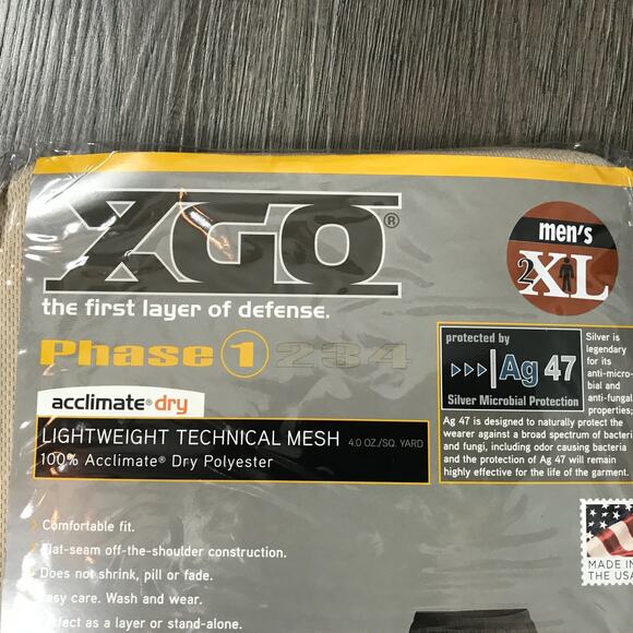 (O5) XGO Lightweight Mens Fit Pants Size 2XL Mesh Layer Drawer Phase 1 Acclimate - Picture 2 of 7